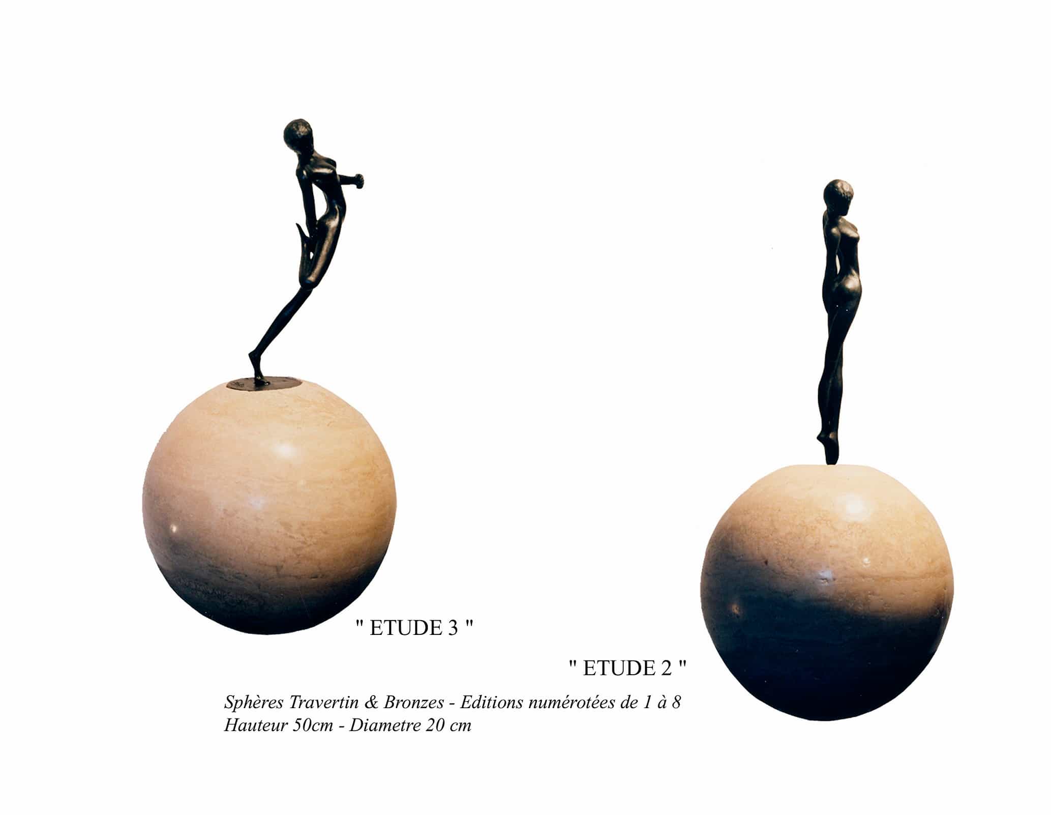 47- Sculptures " ETUDE 3 " - " ETUDE 2