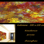 Art Numérique-tableau représentant l'Automne